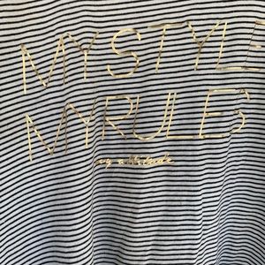 Maurice’s striped graphic top brand new w/o size 2